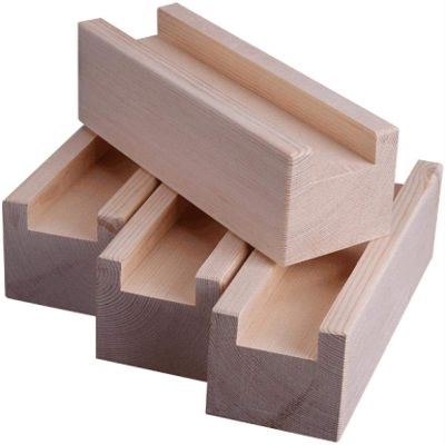 LUOFDCLDDD Furniture Legs4 Piecesniture Legs Wood Homeniture Riserniture Feet Lifter Bed Increaseniture,Groove Design,Elevator Forniture,Wooden Table Desk Bed Elevator/Increase 10Cm/Slot Width 4.0Cm