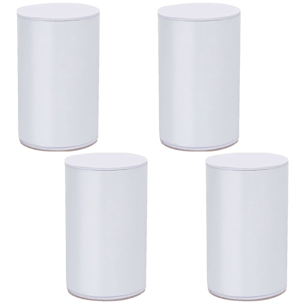 LUOFDCLDDD Furniture LegsFurniture Block Heavy Duty Legs Elevator Extension Made of Carbon Steel Self-Adhesive Raised Cabinet Chair Bed Sofa Coffee Table,Hardware Diy, Load 500Kg, 4Pcs/White/10.2Cm/4