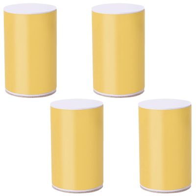 LUOFDCLDDD Furniture LegsFurniture Block Heavy Duty Legs Elevator Extension Made of Carbon Steel Self-Adhesive Raised Cabinet Chair Bed Sofa Coffee Table,Hardware Diy, Load 500Kg, 4Pcs/Yellow/10.2Cm/