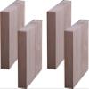 LUOFDCLDDD Furniture Legs4 Piecesniture Legs Wood Homeniture Riserniture Feet Square Increaseniture Height,Elevator Forniture,Wooden Table Desk Bed Elevator/3 * 3 * 1.1Cm view 1