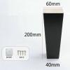 LUOFDCLDDD Furniture LegsSolid Woodniture Feet Conical Straight Cone Replacement Legs with Anti Slip Mats for DIY Bed Tv Cabinet Countertop Replacement Feet, 4 Pieces/a/20Cm/7.9In view 2