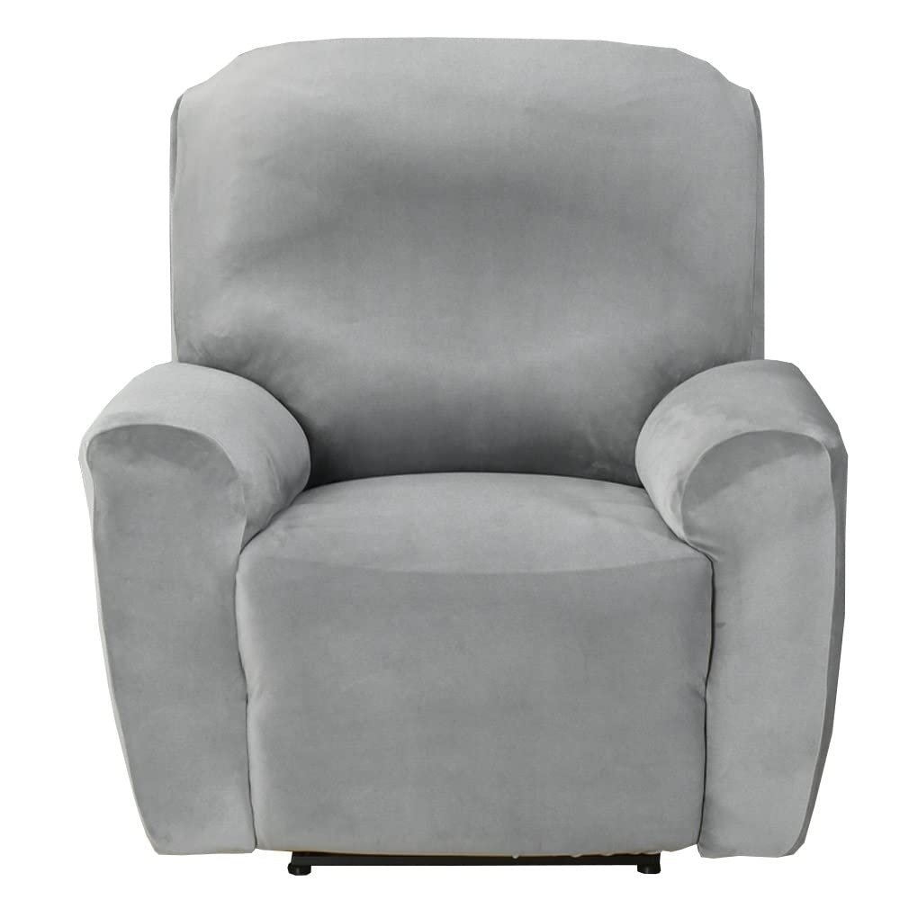 ZNYD Recliner Slipcovers Stretch Printed Sofa Cover 4-Piece Lazy Boy Chair Covers Furniture Protector Leather Recliner Chair Cover with Side Pocket for Rocking Recliner (Color : #2)