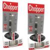 2 Set Kwik-kut Kwik Kut Plain Edge Manual Food Chopper, Stainless Steel Blade, 2.875-Inch Diameter x 3-Inches Tall, Made in The USA, A, Silver view 1
