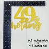 49 and Holding Cake Topper, Forever 49 Cake Dcor, Turning 50 Cake Topper, Happy 49th /50th Birthday Party Decoration, Funny Age 49+ Cake Pick view 2