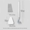 Toilet Brush Golf Brush Toilet BrushToilet Brush and Holder360 No Dead Corner Flexible Toilet Bowl BrushNo-Drilling Toilet Scrub Brush Upgraded (Color : Black) view 2