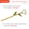 AliveRose 24K Gold Dipped Rose Made from Real Rose - Unique Design Dipped Rose for Anniversary Valentines Mothers Day Birthday Gifts (White with Stand) view 4