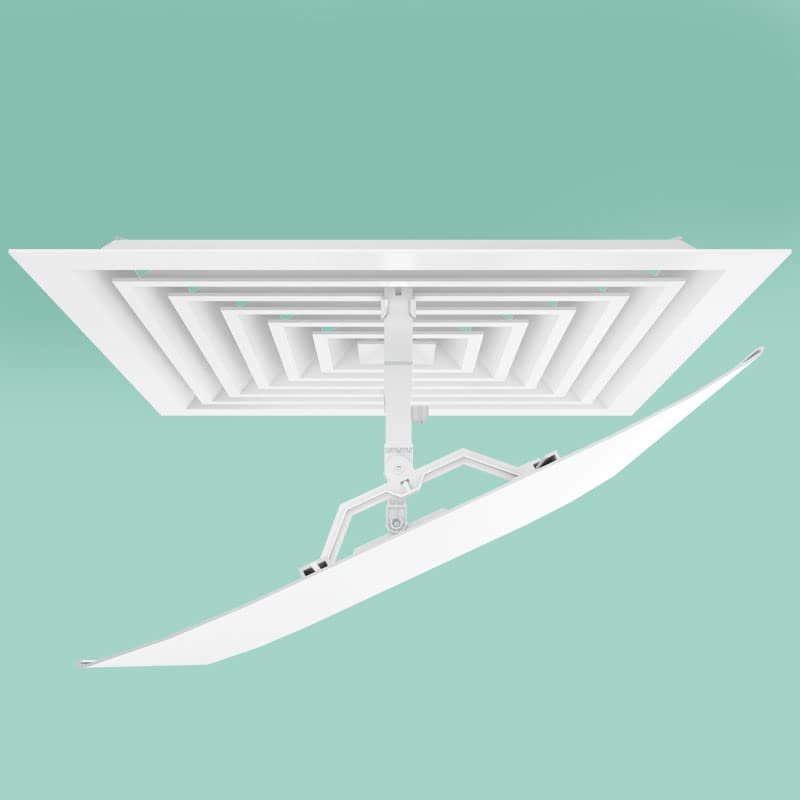 Doorhighpeak Central Air Conditioning Wind Deflector Anti Direct Blowing Baffle, Angle Adjustable Air-Conditioning Windshield Square Universal Wind Baffle, Helps Cooling/Heating Air Circulation