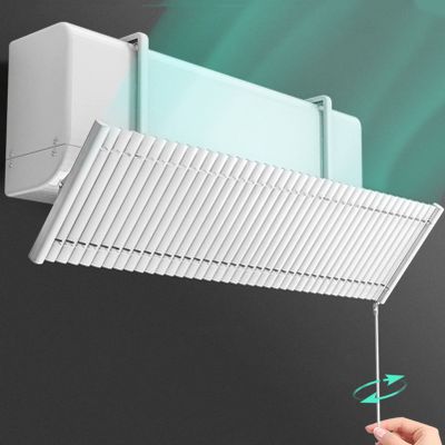 Doorhighpeak Air Conditioner Windshield Air Conditioning Cover Anti-Wind Shield, Adjustable Air Conditioner Deflector Air Cooled Baffle, Wall Mounted Anti Direct Blowing Wind Guide