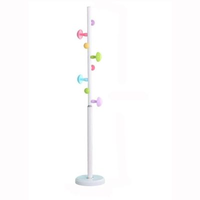 ADIE Coat Rack Coat Stand Free Standing Coat Rack, Metal Coat Hat Tree Coat Hanger Holder Coat Hook Entryway Hall Tree with 8 Hook Freestanding Coat Rack (Color : White)