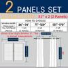 Amidoudou 1 Pair Luxury Embroidered Tulle Curtains for Living Room Wedding 3D Gold Flower Sheer Curtains (White,51x96 Inch) view 4