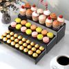 ANDGOO 6Pcs Large Acrylic Risers, 2 Set(11.2L~11.6L~12L) Black Rectangular Showcase Collectibles Display Shelf, Retail Desktop Display Stand for Organize and Decoration view 3