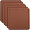 Aulock 6 Pcs Silicone Food Dehydrator Sheets with Edge, Compatible with Cosori/Excalibur/Magic Mill 14" x 14" Trays, Square Non-stick Tray Liner, High Temperature Resistance Reusable Dryer Mats view 1