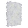 6 Pcs Artificial Flowers Wall Romantic Rose Flower Wall for Background Decoration Roses Wall Panel Hanging Wedding Venue Main Road Decor Silk Flower Panels Photo Backdrop Decor (Ivory White) view 1