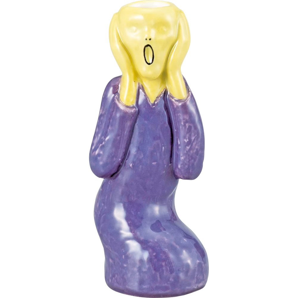 SAN3895 Funny Tableware, Single Wheel, Flower Base, Flower Vase, Approx. 4.3 inches (11 cm), Shout