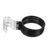 8 Pack Iron PVC Circle Scarf and Tie Hangers for Closet view 1