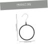 8 Pack Iron PVC Circle Scarf and Tie Hangers for Closet view 2