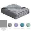HZ & HY Oversized King Bedspread, Ultrasonic Coverlet Bedding Set, Lightweight Thin Comforter, Reversible, 5 Piece, 100% Microfiber, Grey view 4