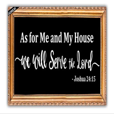 As for Me and My House We Will Serve The Lord Door Mat, Funny Welcome Front Door Mat Indoor Outdoor Entrance,Bible Verse Doormat Rugs Entry Patio Kitchen Decor