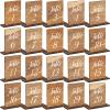 Chunful 20 Pcs Wedding Wooden Table Numbers with Wooden Base Rustic Wedding Centerpieces for Tables Number Sign for Banquet Restaurant Party Decor(Classic Style) view 1