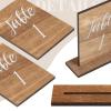 Chunful 20 Pcs Wedding Wooden Table Numbers with Wooden Base Rustic Wedding Centerpieces for Tables Number Sign for Banquet Restaurant Party Decor(Classic Style) view 3