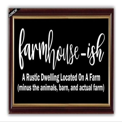 Farmhouse Doormat- Funny Farmhouse-ish Front Door Mat Outdoor- Modern Farmhouse Welcome Mats for Front Door Gift