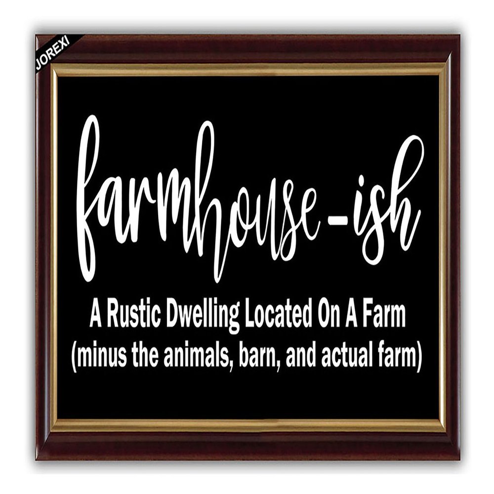Farmhouse Doormat- Funny Farmhouse-ish Front Door Mat Outdoor- Modern Farmhouse Welcome Mats for Front Door Gift