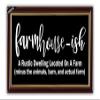 Farmhouse Doormat- Funny Farmhouse-ish Front Door Mat Outdoor- Modern Farmhouse Welcome Mats for Front Door Gift view 1