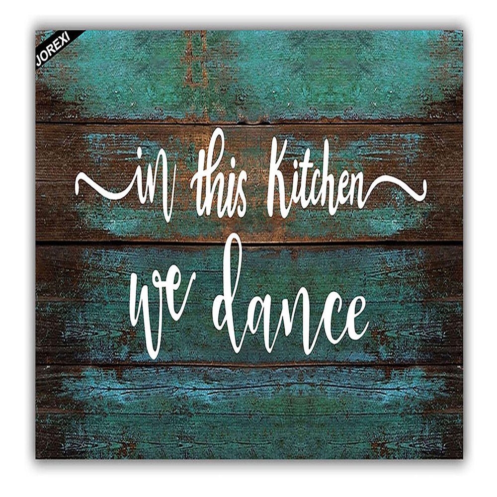 In This Kitchen We Dance Door Mat Welcome, This Kitchen is for Dancing Doormat Non Slip Rubber Backing Outdoor Entryway Floor Mat, Kitchen Dance Mat