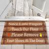 Funny Welcome Mats Please Take Off Your Shoes Mat for Entrance Indoor and Outdoor Personalized Mats Anti-Slip Novelty Gift Mat view 2