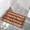 Funny Welcome Mats Please Take Off Your Shoes Mat for Entrance Indoor and Outdoor Personalized Mats Anti-Slip Novelty Gift Mat view 3