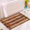 Funny Welcome Mats Please Take Off Your Shoes Mat for Entrance Indoor and Outdoor Personalized Mats Anti-Slip Novelty Gift Mat view 4
