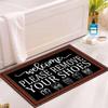 Funny Welcome Mats Please Take Off Your Shoes Mat for Entrance Indoor and Outdoor Farmhouse Rustic Shoes Off Doormat view 4