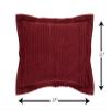 Better Trends Chenille Bedspreads Full/Double Size, Burgundy 100% Cotton Chenille Stripe Design Tufted Bedding Coverlet Soft Lightweight, 96"x110" with 2 Sham, 3 Pieces Set Jullian Collection view 2