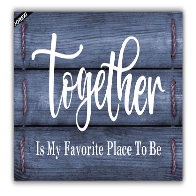 Together Doormat- Welcome Door Mat for Front Entrance Farmhouse Family Door Quote Decorative Doormat