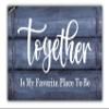 Together Doormat- Welcome Door Mat for Front Entrance Farmhouse Family Door Quote Decorative Doormat view 1