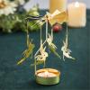 4EVERHOPE Valentine Gift for Women, Rotating Candle Holder, Gold Spining Tealight Candle Holder for Birthday, Wedding, Mother's Day, Party Table Decor (Fantasy Elf) view 3