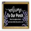 Welcome to Our Porch Door Mat, Funny Welcome Mats for Front Door Indoor/Outdoor Entrance Porch, Farmhouse Rustic Doormat view 1