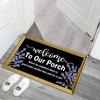 Welcome to Our Porch Door Mat, Funny Welcome Mats for Front Door Indoor/Outdoor Entrance Porch, Farmhouse Rustic Doormat view 3