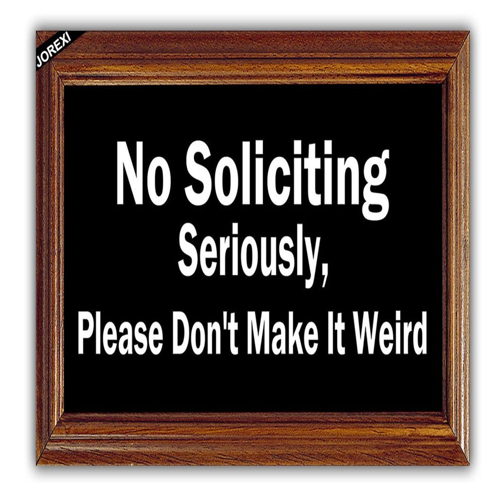 Welcome Doormat Funny Front Door No Soliciting, Gift Mat with Anti-Slip Rubber Back Funny Rugs Personalized Doormat for Entrance Way
