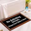 Welcome Doormat Funny Front Door No Soliciting, Gift Mat with Anti-Slip Rubber Back Funny Rugs Personalized Doormat for Entrance Way view 4