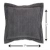 Better Trends Chenille Bedspreads Twin Size, Gray 100% Cotton Chenille Stripe Design Tufted Bedding Coverlet Soft Lightweight, 96"x110" with 1 PC Sham 2 Pieces Set Jullian Collection view 3