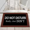Do Not Disturb Door Mat Funny Welcome Doormat with Rubber Back,Doormat for Entrance Way Hello Monogram Mats for Front Door Mat Kitchen Rugs view 2