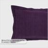 Better Trends Chenille Bedspreads Twin Size, Plum 100% Cotton Chenille Stripe Design Tufted Bedding Coverlet Soft Lightweight, 96"x110" with 1 PC Sham 2 Pieces Set Jullian Collection view 3
