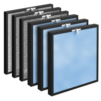 3 Packs HSP001 Filter Replacement Compatible with HSP001 Air Cleaner Purifier with H13 True HEPA Filter, Activated Carbon, Pre-Filter & Cold Catalyst Filters
