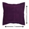 Better Trends Chenille Bedspreads Full/Double Size, Plum 100% Cotton Chenille Stripe Design Tufted Bedding Coverlet Soft Lightweight, 96"x110" with 2 Sham, 3 Pieces Set Jullian Collection view 3