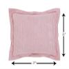 Better Trends Chenille Bedspreads Full/Double Size, Pink 100% Cotton Chenille Stripe Design Tufted Bedding Coverlet Soft Lightweight, 96"x110" with 2 Sham, 3 Pieces Set Jullian Collection view 3