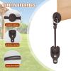 Seprochoo Replacement Shade Parts Bungee End Cap Kit, for Exterior Cordless Roller Shades Outdoor Blinds (2pcs, Brown) view 3