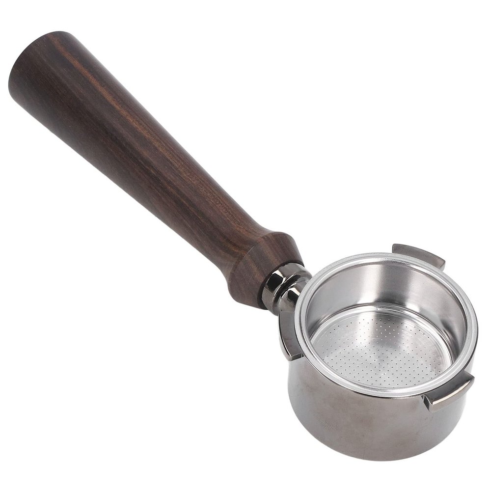 51mm Coffee Portafilter Coffee Machine Filter Coffee Machine Replacement Parts with Wooden Handle for ECP685 ECP680