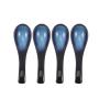 4Pcs Ceramic Soup Spoons 5.5 inch Asian Soup Spoons Set Ultra-fine Porcelain Tablespoon for Ramen Wonton Dumpling Miso view 1