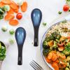 4Pcs Ceramic Soup Spoons 5.5 inch Asian Soup Spoons Set Ultra-fine Porcelain Tablespoon for Ramen Wonton Dumpling Miso view 3